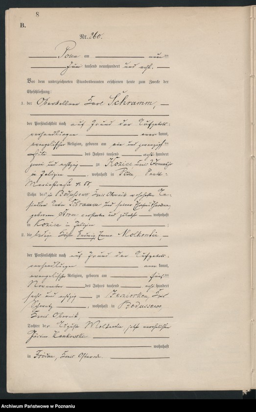 Obraz 10 z jednostki "Księga miejscowa małżeństw tom II [Rejestr główny małżeństw]"