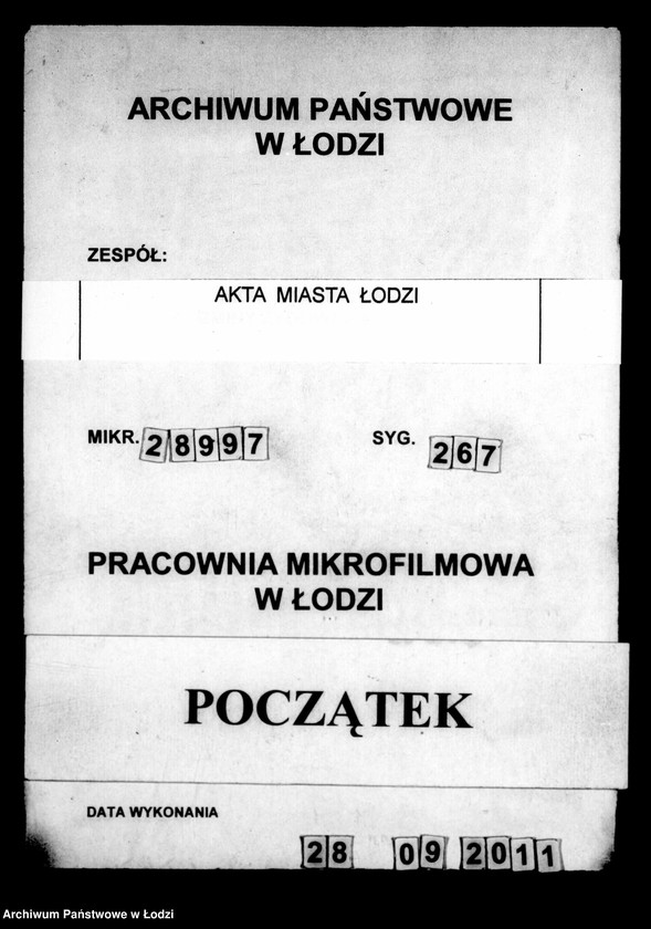 Obraz 1 z jednostki "Akta tyczące się pożyczki budowlanej Szmula Zaltzmana"