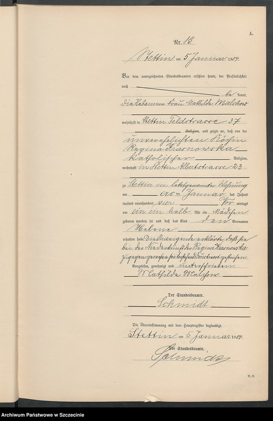 image.from.unit.number "Geburts-Register (Neben-Register) Band I"