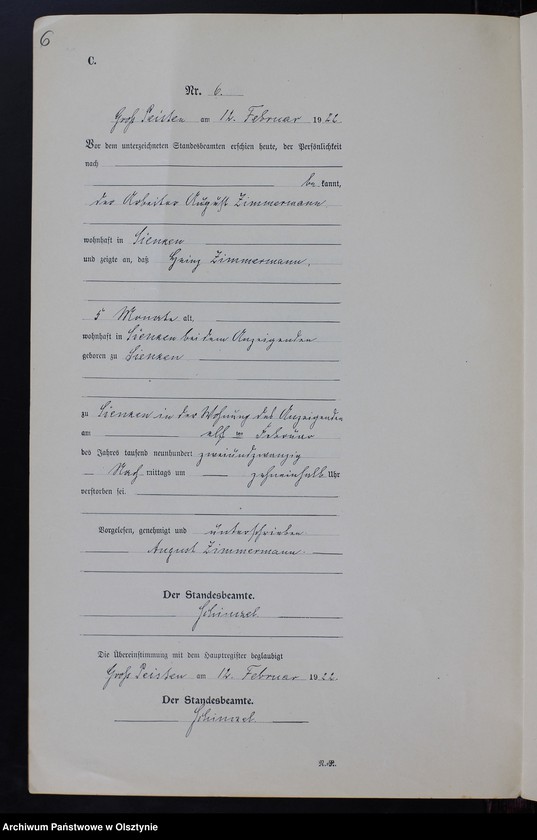 image.from.unit.number "Sterbe-Neben-Register Nr 1 - 19 [ Księga zgonów - wtóropis ]"