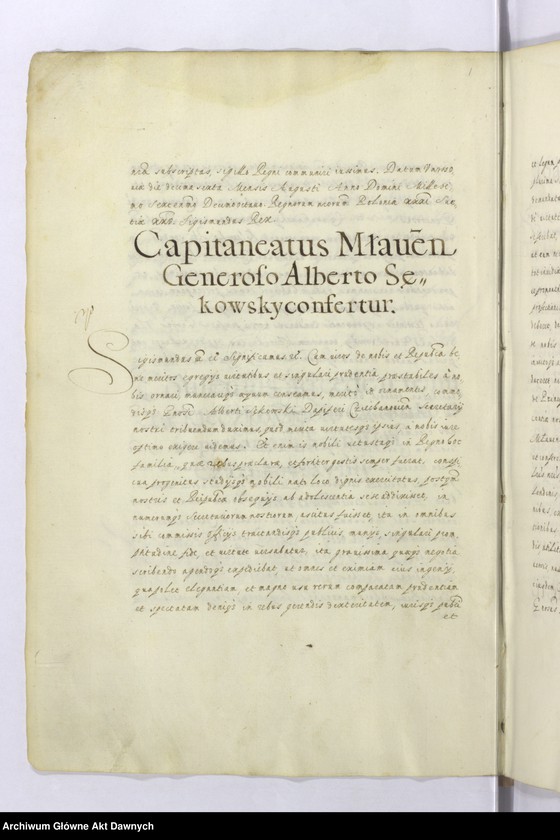 image.from.unit.number ""Regestrum secundum privilegiorum - - ad relationem - - Andreae Lipski a Lipe - - R.P. vicecancellarii"."