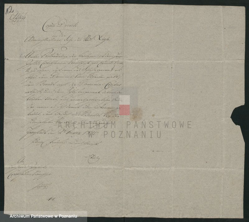 Obraz 13 z jednostki "[Korespondencja cechowa z różnymi władzami i pokwitowania uiszczonych opłat]"