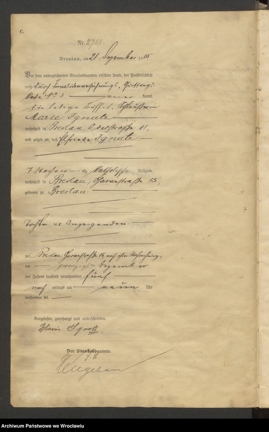 image.from.unit.number "Sterbe-Haupt-Register Breslau II 1905 Band 8"