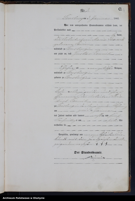 image.from.unit.number "Sterbe-Haupt-Register Nr 1 - 127"