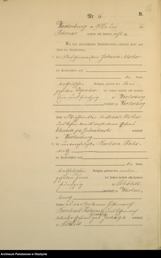 image.from.unit.number "Heiraths-Haupt-Register Nr 1 - 30"