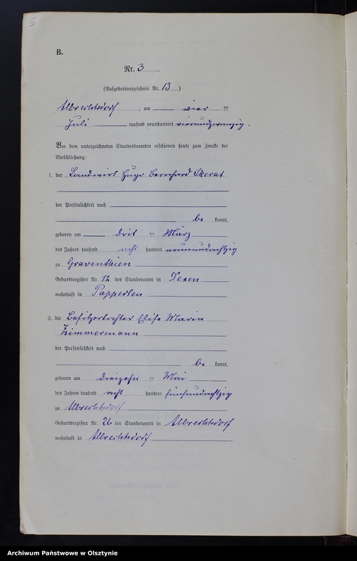 image.from.unit.number "Heiraths-Neben-Register Nr 1 - 8 [ Księga małżeństw - wtóropis ]"