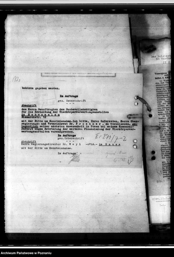 Obraz 16 z jednostki "Tierkörperbeseitigungsanstalten. Fleischmehlfabriken. Silberfuchsfarme"