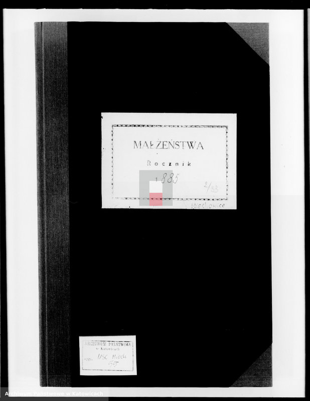 image.from.unit.number "Księga małżeństw za rok 1885 [nr 1 - 88]"