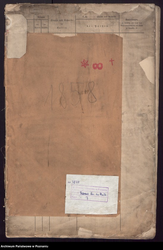 Obraz 2 z jednostki "Duplikat des Tauf, Trau, Sterberegisters"