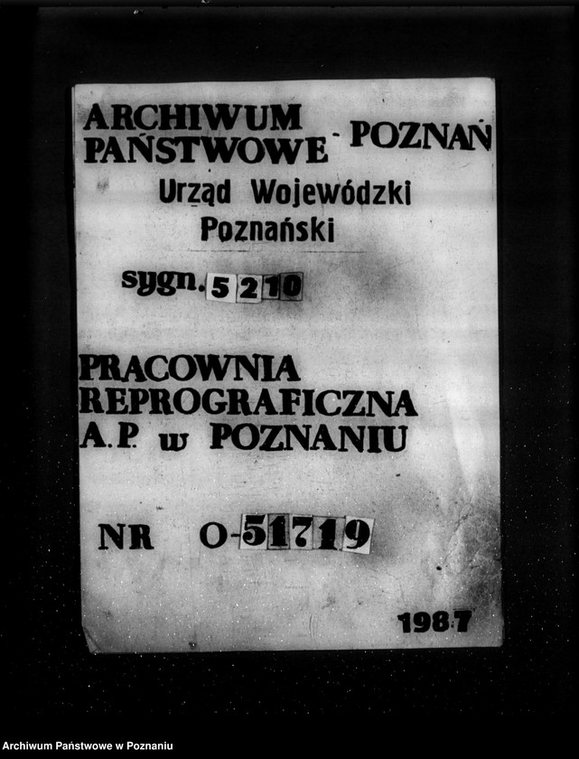 Obraz 1 z jednostki "Kwestionariusz Elektrowni Miejskiej w Bojanowie powiat rawicki"