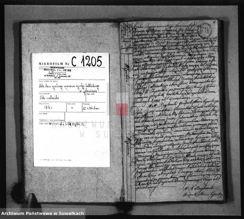 image.from.unit.number "Akta Urzędnika Stanu Cywilnego Zaślubionych w Gminie Jeleniewskiey od dnia 1 Stycznia 1816. do ostatniego Grudnia tegoż Roku."