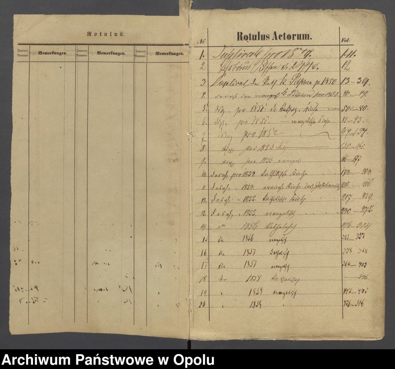 image.from.unit.number "Die Duplikate der Kirchenbücher von Pitschen evgl. [evangelisch] 1849-1861 kath. [katholisch] 1850-1861"