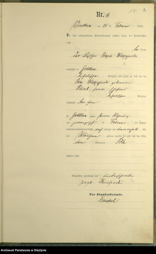 image.from.unit.number "Geburts-Haupt-Register Nr 1 - 95"
