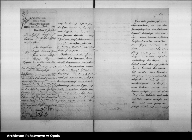 Obraz 12 z jednostki "Acta des Magistrats zu Oppeln betreffend die Gastwirtschaft an der Malapaner-Chaussee von Klusche Vol. I"