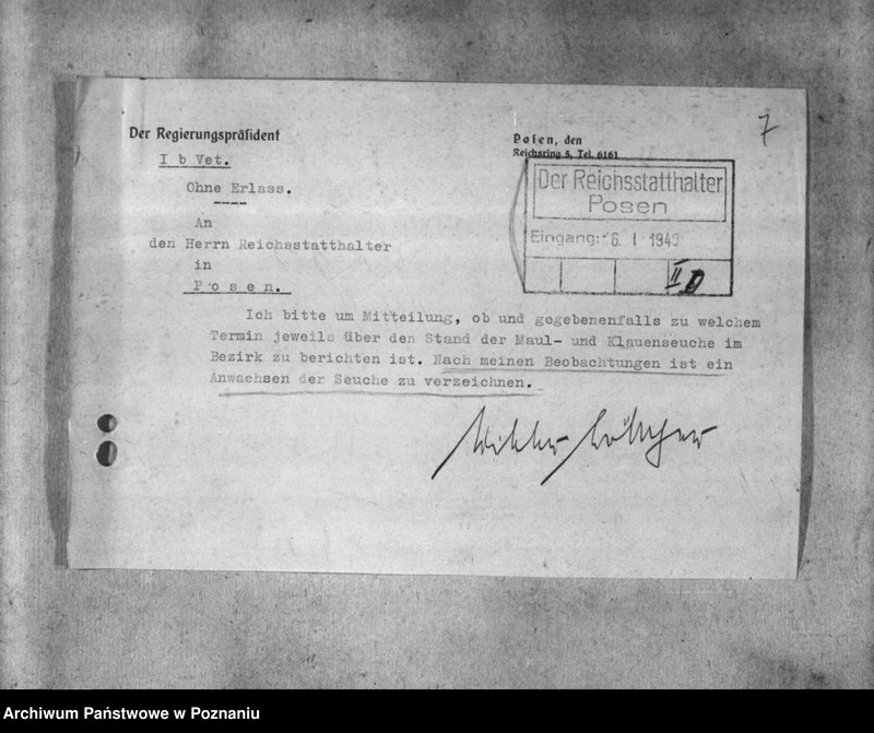 Obraz 11 z jednostki "Anzeigeflichtige Seuchen. Bekämpfung der Tollwut, Maul- und Klauenseuche"