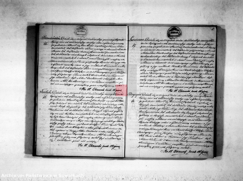 image.from.unit.number "Duplikat aktu urodzonych, zaślubionych i zmarłych parafii wigierskiej z roku 1866"