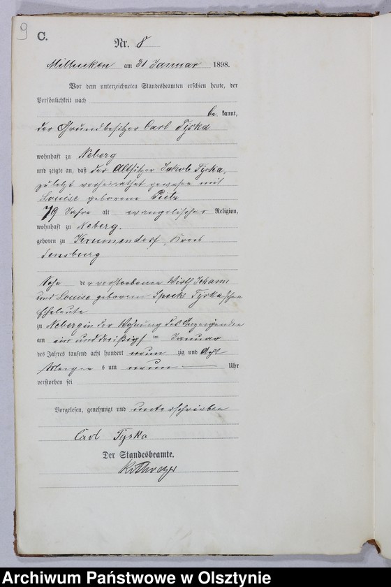 image.from.unit.number "Sterbe-Haupt-Register Nr 1 - 77 i 1 - 76"