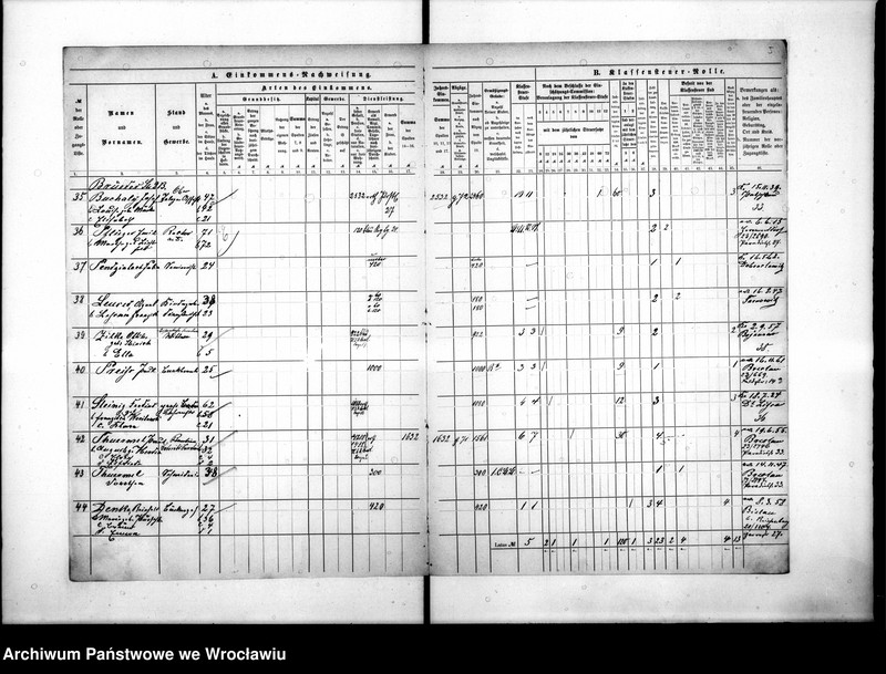image.from.unit.number "Klassensteuerrolle nebst Eikommens - Nachweisung"