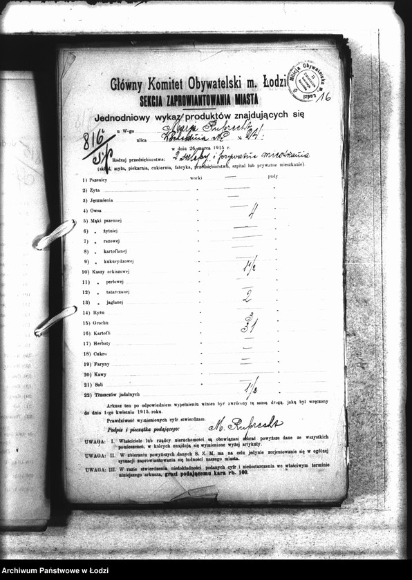 Obraz 19 z jednostki "Jednodniowy spis żywności"