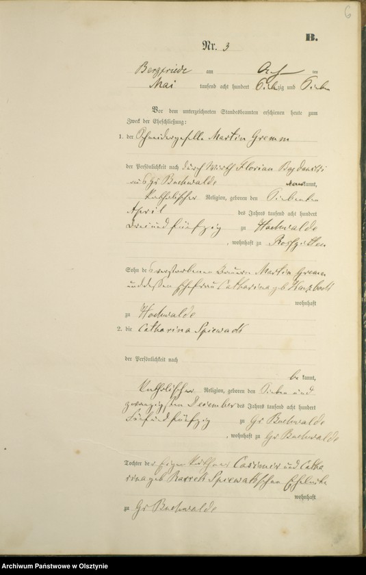 image.from.unit.number "Heiraths-Haupt-Register Nr 1 - 14"