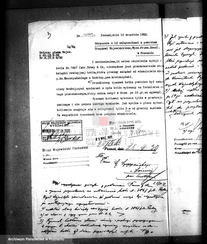 Obraz 7 z jednostki "Mleczarnia parowa w Sośnicy pow. krotoszyński Szczepan Szczepański nr woj. kotła"