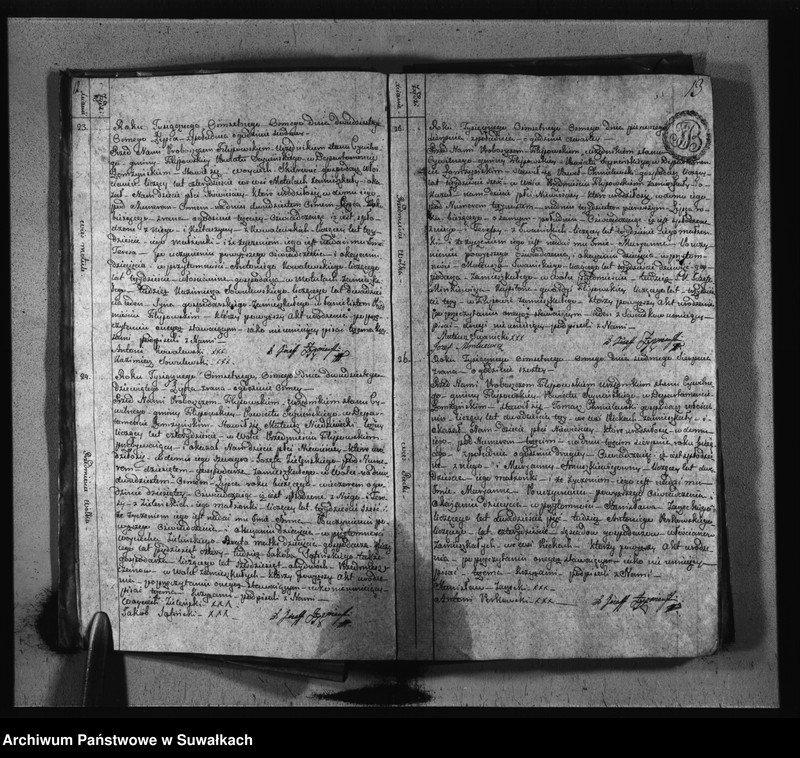 image.from.unit.number "Księgi Aktów Stanu Cywilnego Urodzonych Gminy i Parafij Filipowskiey Powiatu Seynenskiego Departamentu Łomżyńskiego od dnia pierwszego Maja Roku Tysięcznego Osiemsetnego Osmego do ostatniego dnia kwietnia Roku Tysięcznego osiemsetnego dziewiątego."