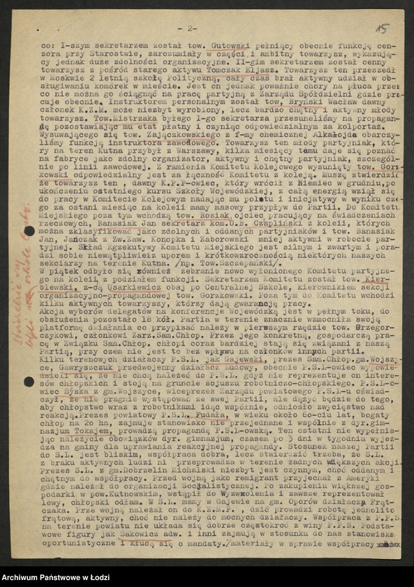 Obraz 16 z jednostki "Sprawozdania instruktorów [Wydziału] z pobytu w terenie"