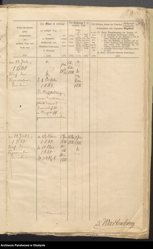 image.from.unit.number "Übersicht über das kirchliche Rechnungswesen der evangelischen Parochiae Wartenburg"