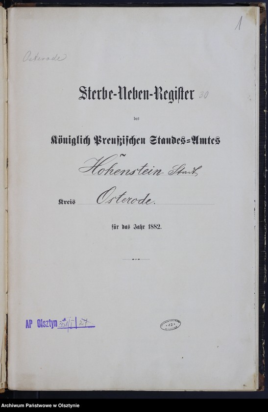 image.from.unit.number "Sterbe-Neben-Register Nr 1 - 77"