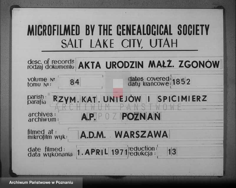 image.from.unit.number "Akta urodzeń, małżeństw i zgonów"