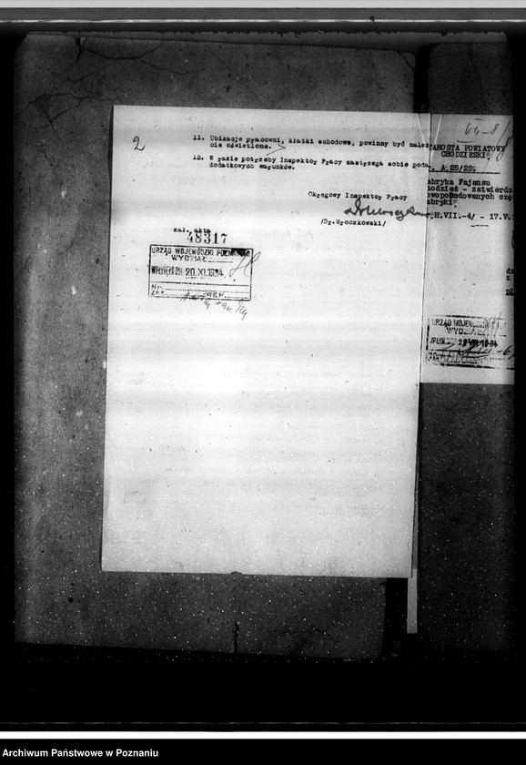 Obraz 6 z jednostki "Zatwierdzenie Zakładu Przemysłowego Fabryki Fajansów formy St. Mańczak w Chodzieży"