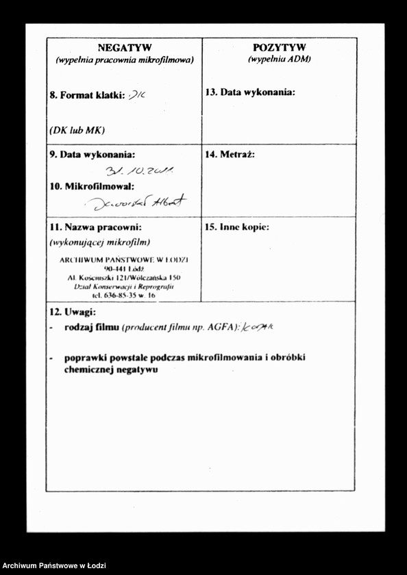 Obraz 3 z jednostki "Akta tyczące się regulacji osady sukienniczej"