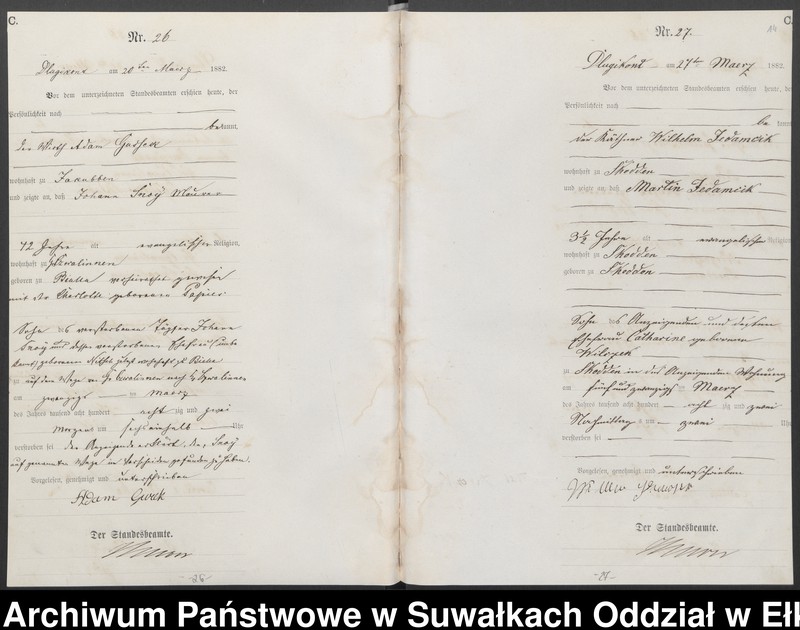 image.from.unit.number "[Sterbe-Haupt-Register des Königlich Preussischen Standes-Amtes Kumilsko Kreis Johannisburg]"