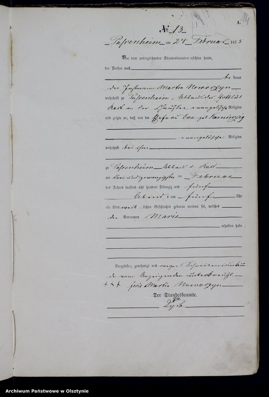 image.from.unit.number "Haupt-Geburts-Register Nr 1 - 91"