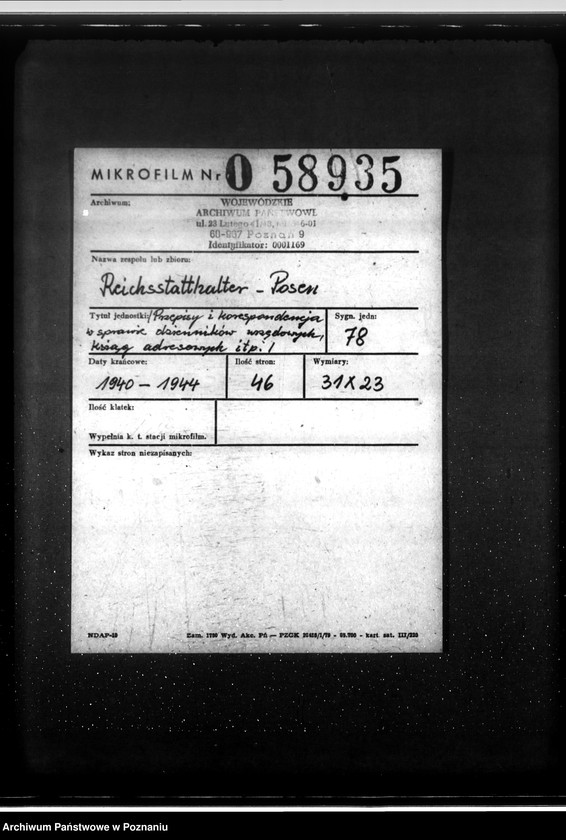 Obraz 2 z jednostki "Przepisy i korespondencja w sprawie dzienników urzędowych, ksiąg adresowanych itp.."