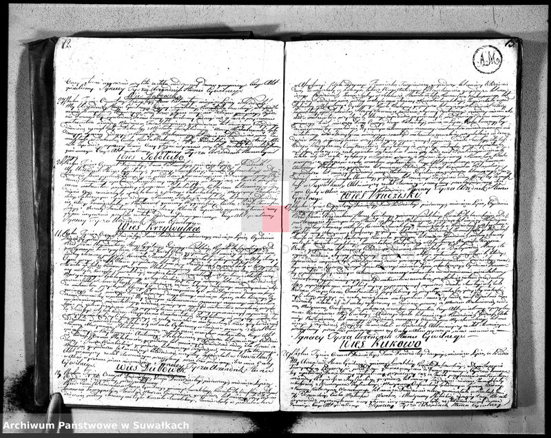 Obraz 9 z jednostki "Księga aktu ślubnego gminy suwalskiey, powiatu dąbrowskiego w departamencie łomżyńskim na rok 1810 1 Maja po 1 Maja 1811 roku"