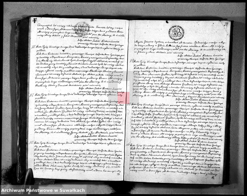image.from.unit.number "Księga umarłych ru 1808 gminy suwalskiey, powiatu dąbrowskiego w departamencie łomżyńskim na rok 1808"