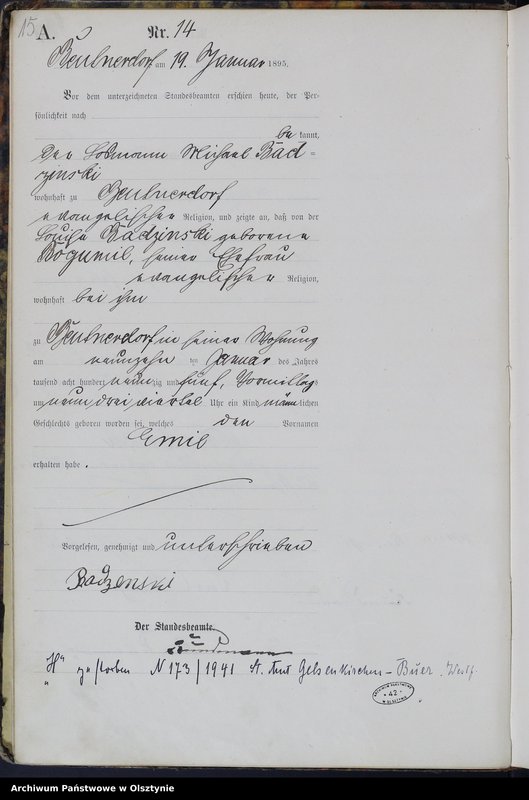 image.from.unit.number "Geburts-Haupt-Register Nr 1 - 272"