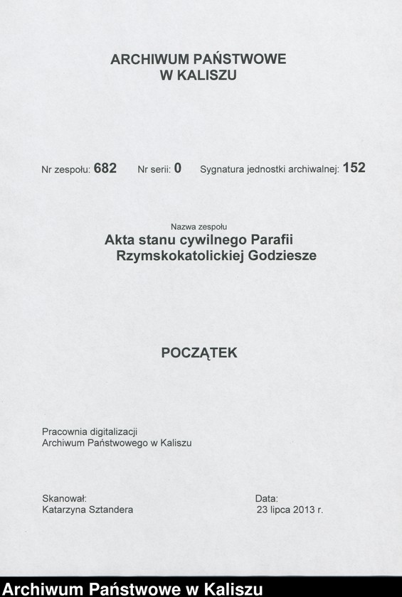 Obraz 3 z jednostki "Duplikat akt urodzeń, małżeństw, zgonów"