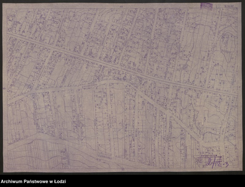 Obraz 4 z jednostki "Plan m. Łodzi 1:2000, odbitka. Sekcja NW32"