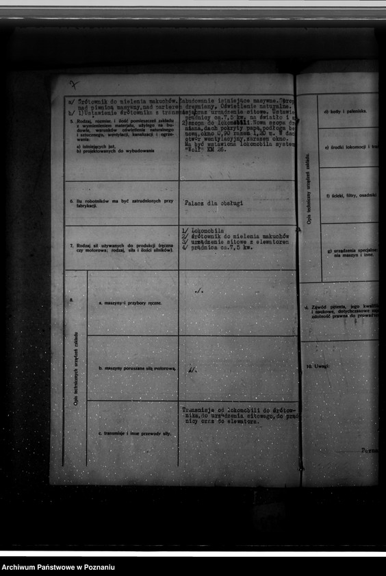 Obraz 11 z jednostki "Zatwierdzenie projektu urządzenia zakładu przemysłowego młyna śrutowego do maków nr 521 dla Firmy Landwirtschaftliche Hauptgesellschaft spółka z o. o. w Poznaniu"