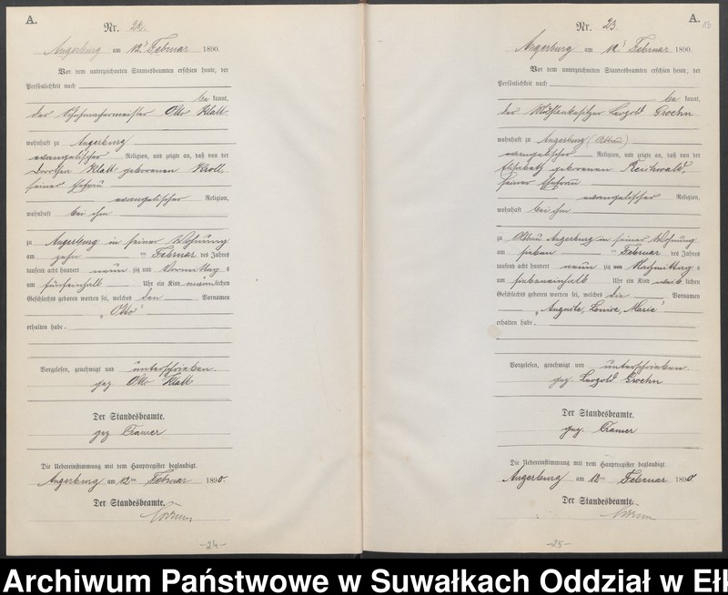 image.from.unit.number "Geburts-Neben-Register des Preussischen Standes-Amtes Angerburg Kreis Angerburg, Band I (Nr1-Nr158)"