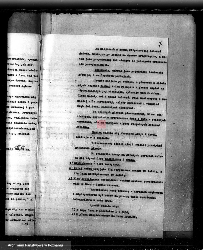 Obraz 11 z jednostki "Plan urządzania gospodarstwa leśnego dla lasu majętności Bonikowo - powiat kościański"