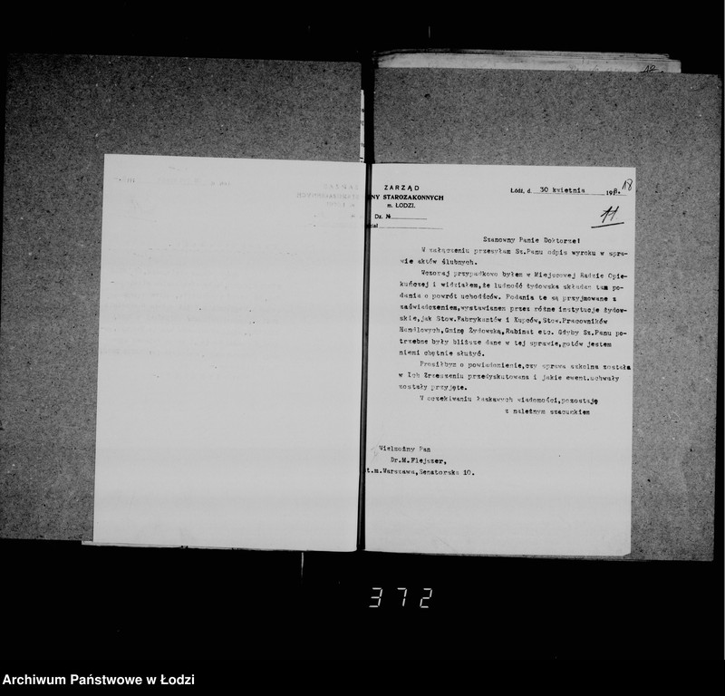 Obraz 18 z jednostki "Akta dotyczące urzędu stanu cywilnego i statystyki"