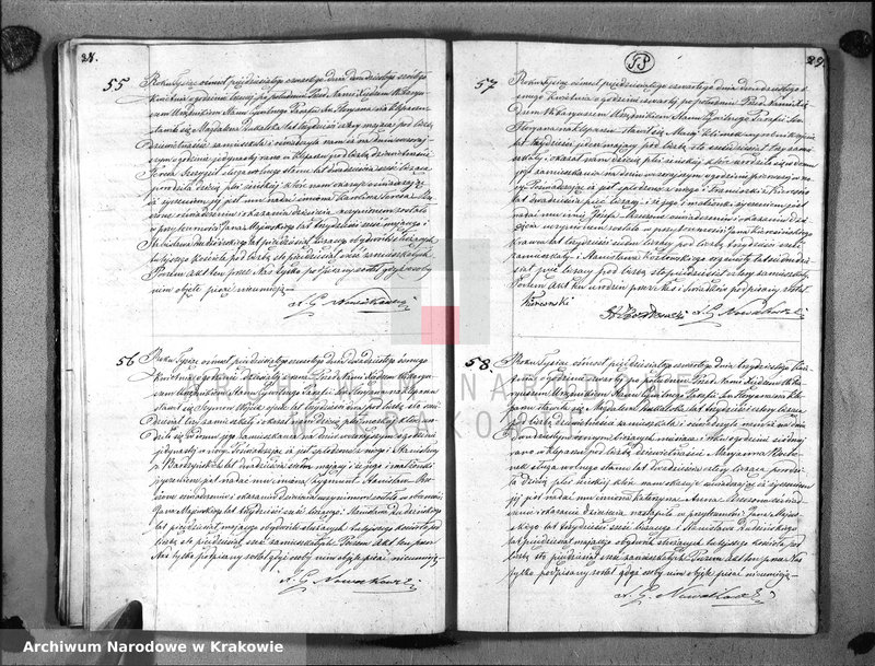 image.from.unit.number "AKTA URODZIN Parafii S go Floryana na Rok 1854"