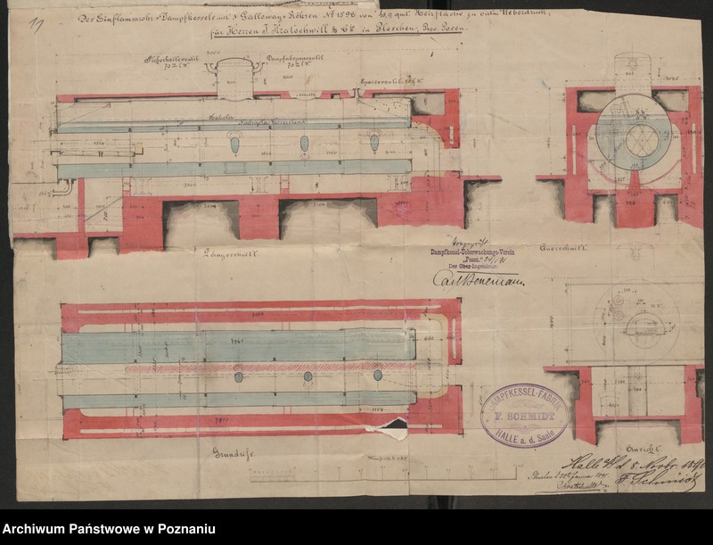 image.from.unit.number "Acta betreffen Konzessionierung eines feststehenden Dampfkessels zum Brennereibetrieb des Rittergutsbesitzers Iowanne in Lenartowitz"