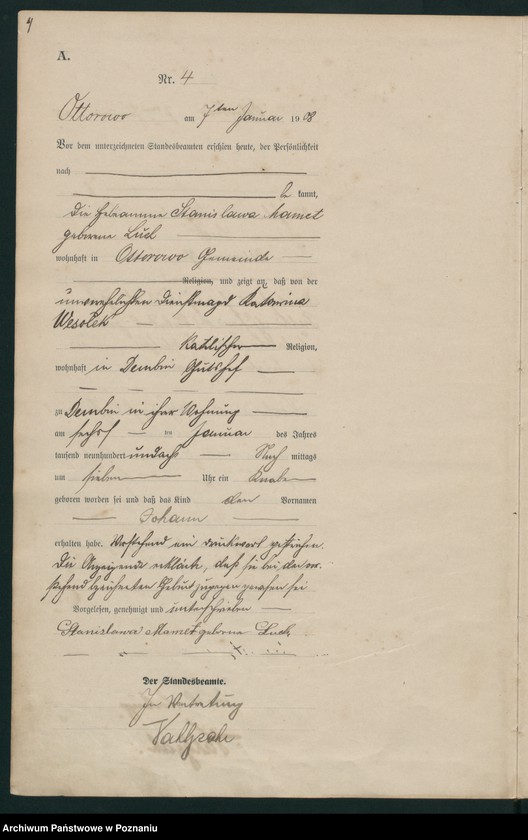 Obraz 7 z jednostki "Geburts-Haupt-Register"