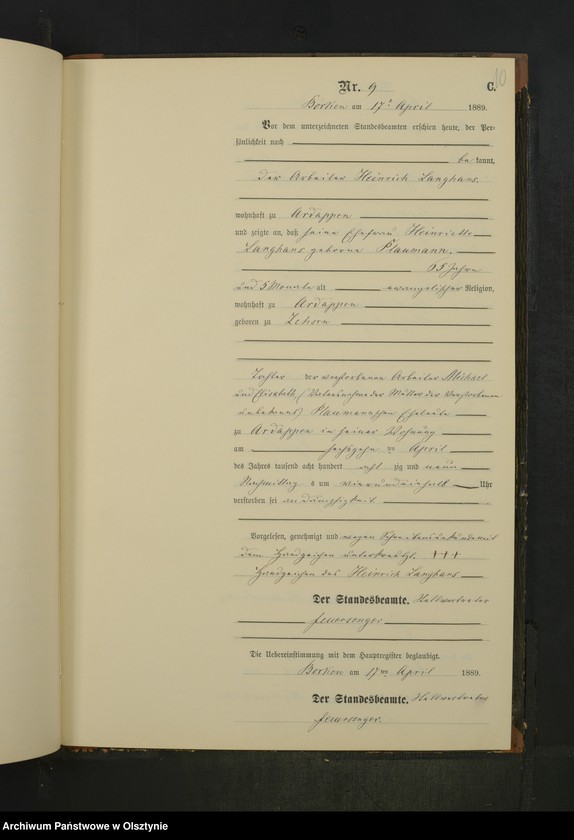 image.from.unit.number "Sterbe-Neben-Register Nr 1 - 17"