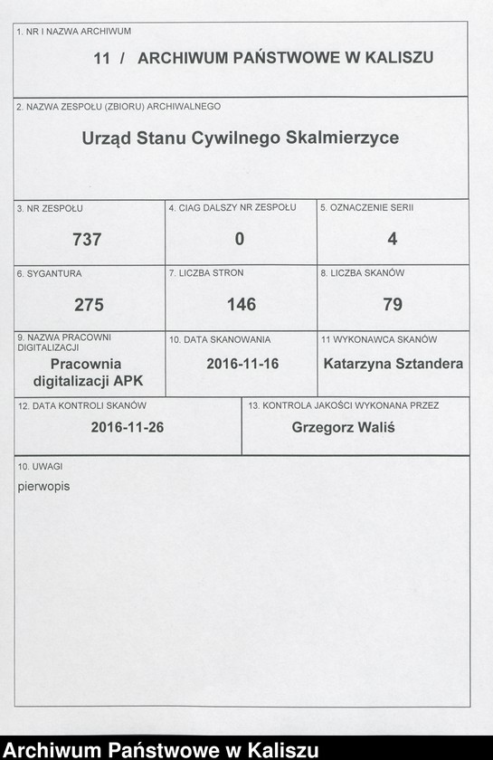 Obraz 1 z jednostki "[Księga zgonów]"