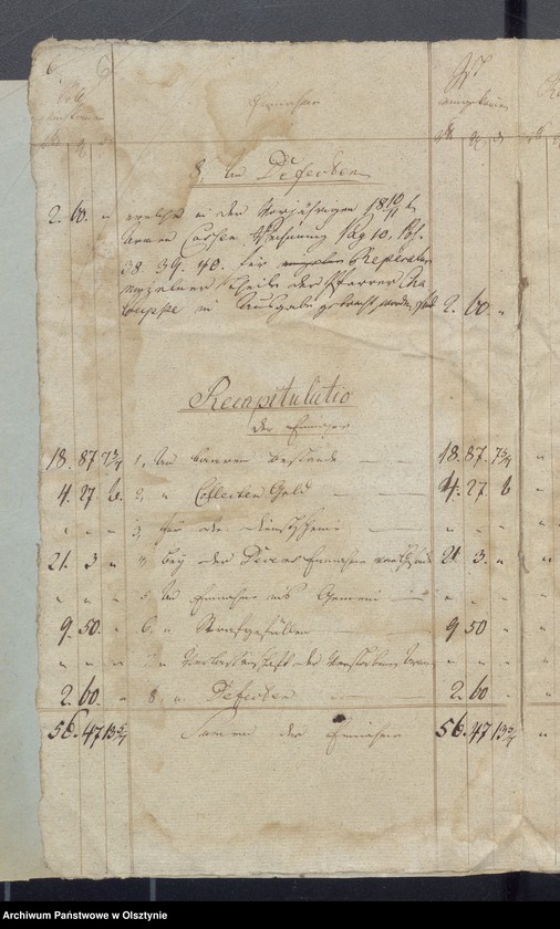 image.from.unit.number "Jahr Armen Cassen Rechnung der Widminnschen Kirche"